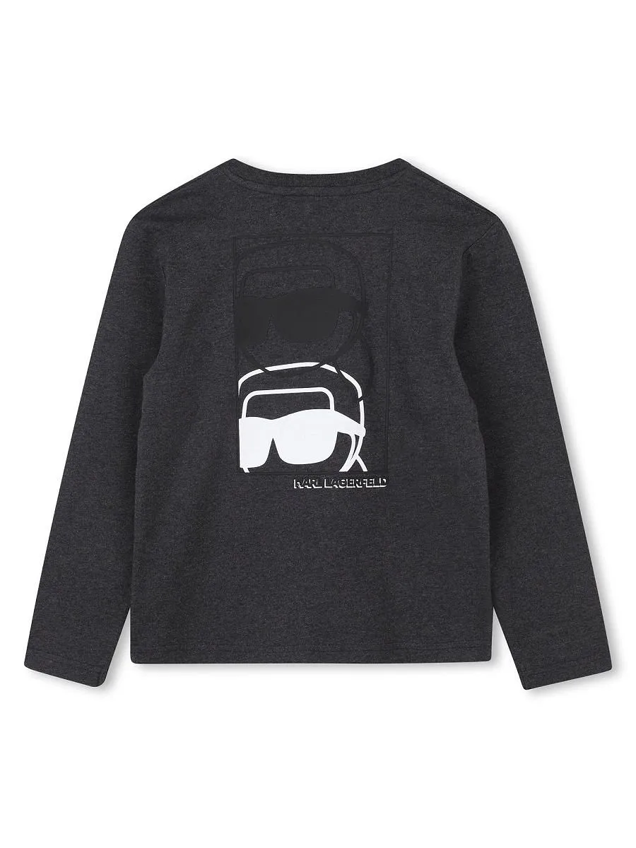 Karl Lagerfeld Kids Logo Print T-Shirt