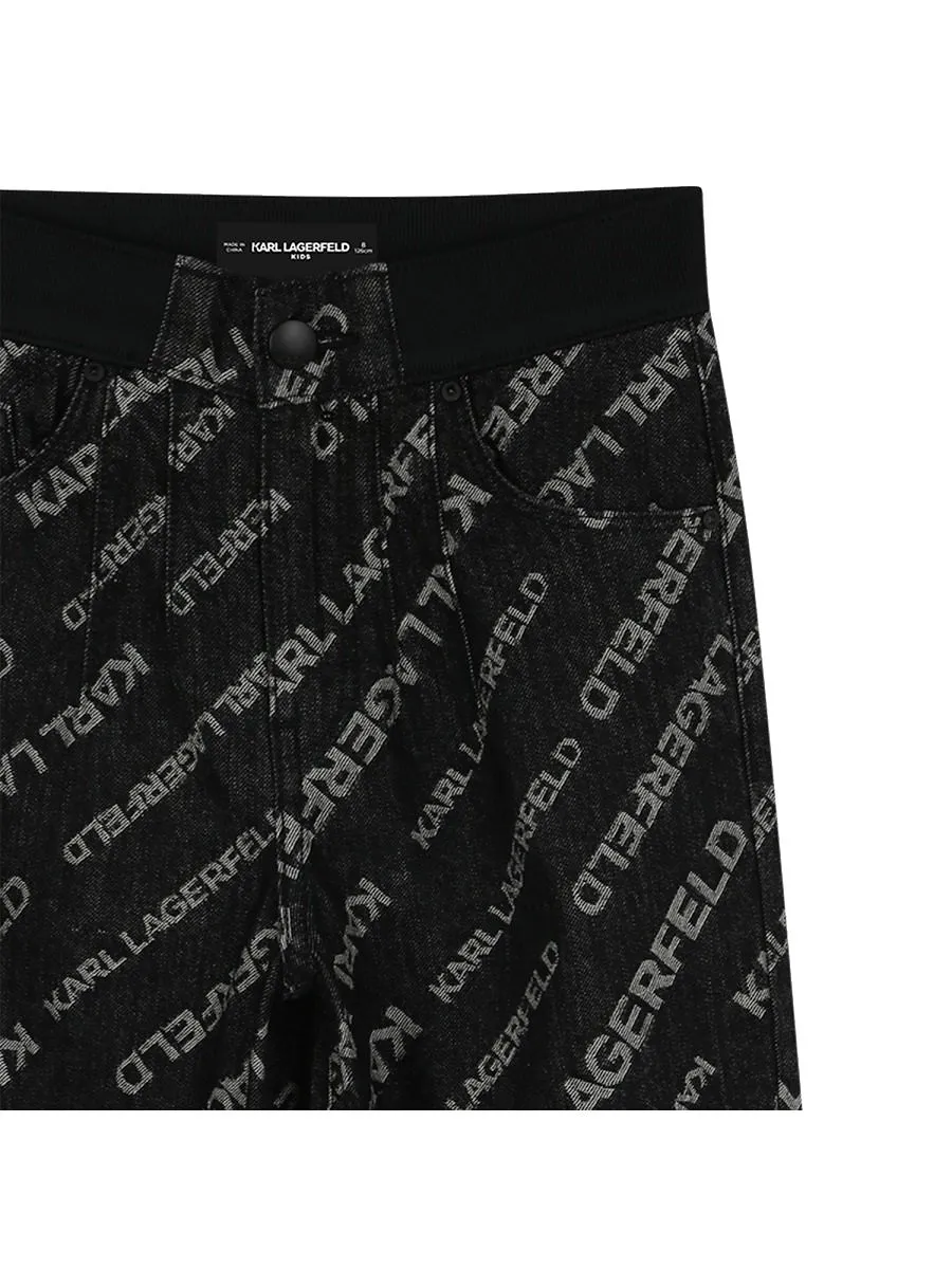 Karl Lagerfeld Kids Logo Print Pants