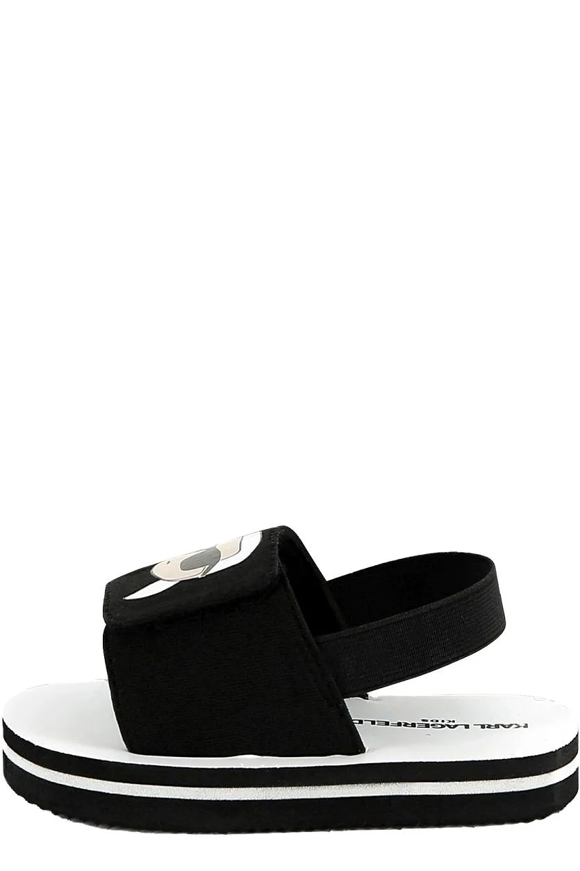 Karl Lagerfeld Kids Logo Strap Sandals