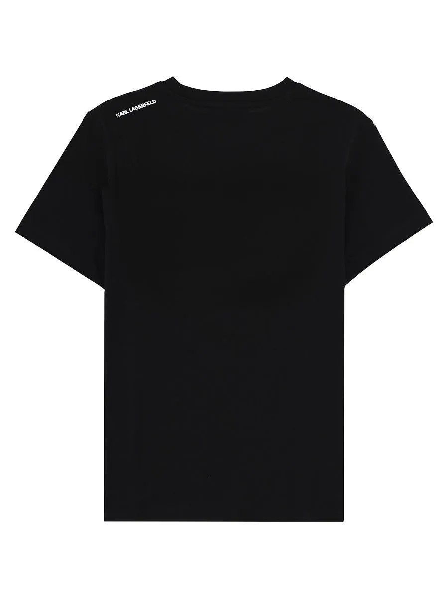 Karl Lagerfeld Kids Logo Print T-Shirt