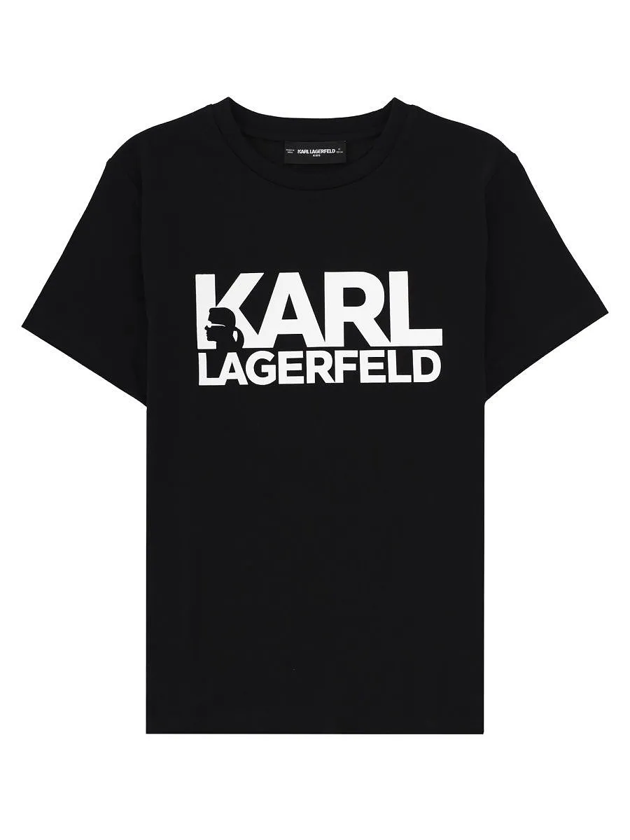Karl Lagerfeld Kids Logo Print T-Shirt