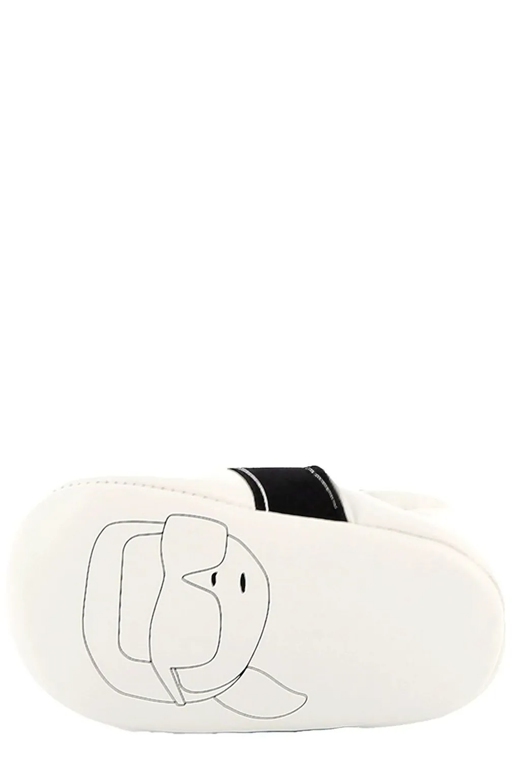 Karl Lagerfeld Kids Logo Strap Crib Shoes