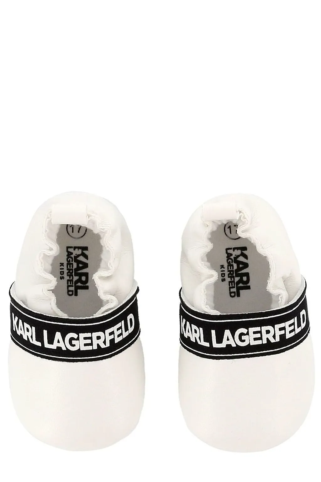 Karl Lagerfeld Kids Logo Strap Crib Shoes