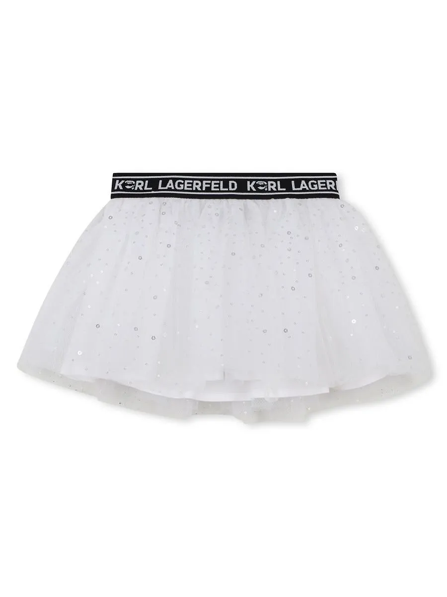 Karl Lagerfeld Kids Logo Sweatshirt And Skirt Set