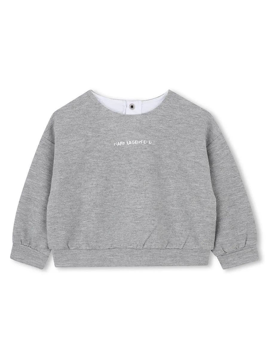 Karl Lagerfeld Kids Logo Sweatshirt And Skirt Set