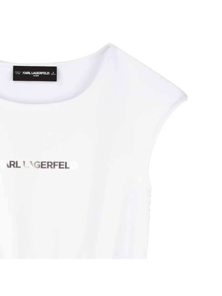 Karl Lagerfeld Kids Pleated Dress