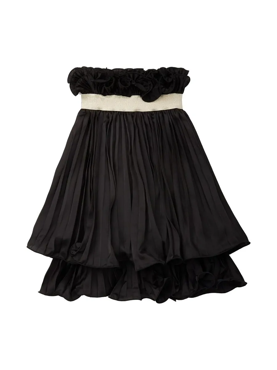 Karl Lagerfeld Kids Ruffled Pleated Skirt