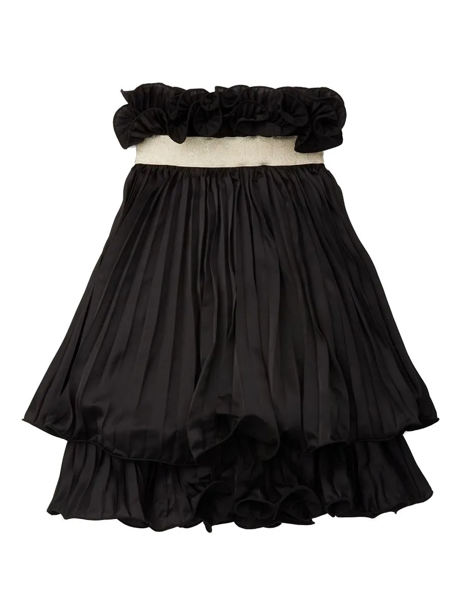 Karl Lagerfeld Kids Ruffled Pleated Skirt