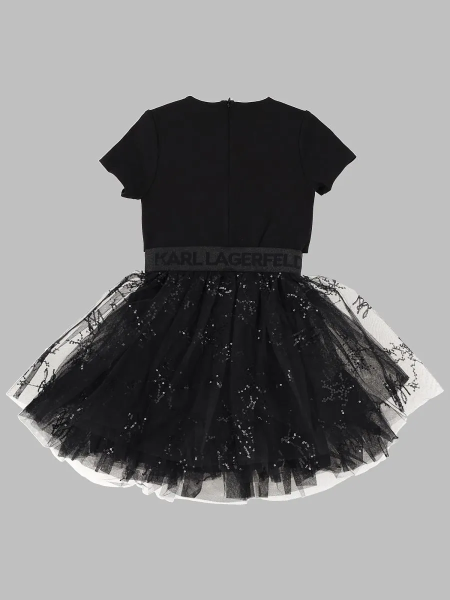 Karl Lagerfeld Kids Tulle Skirt Dress
