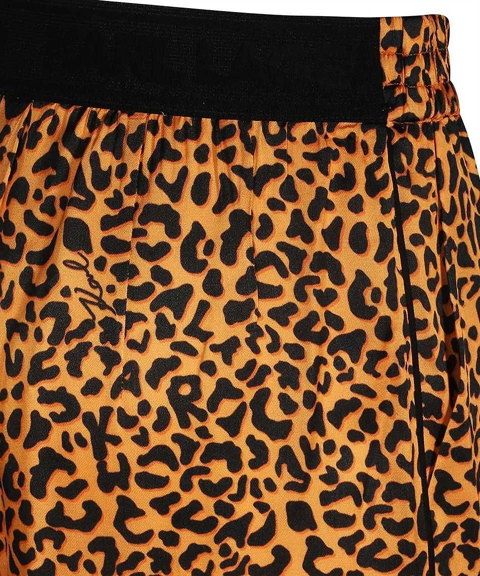 Karl Lagerfeld Kl Leopard-Printed High Waist Trousers