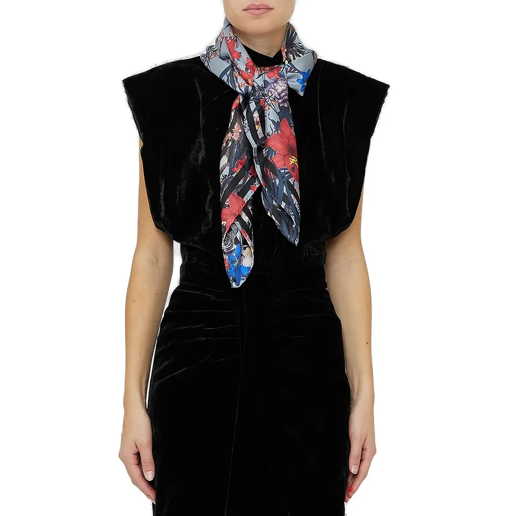 Allover Floral Printed Scarf