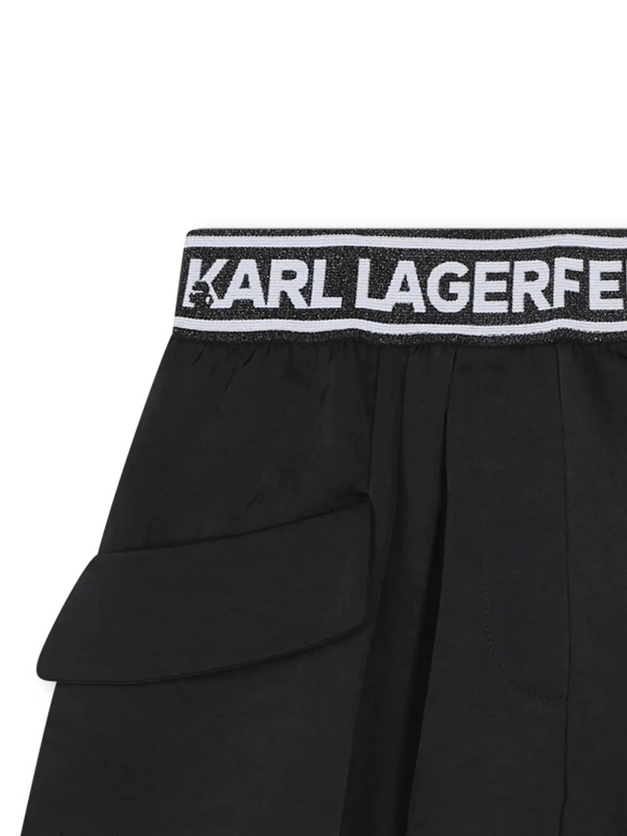 Karl Lagerfeld Logo Waistband Shorts