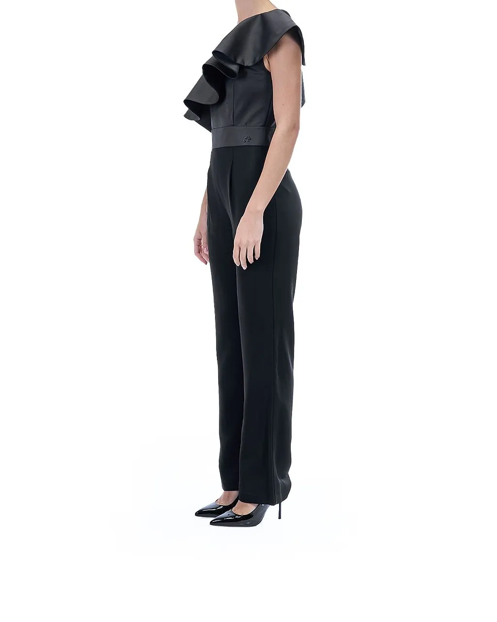Karl Lagerfeld One-Shoulder Jumpsuit
