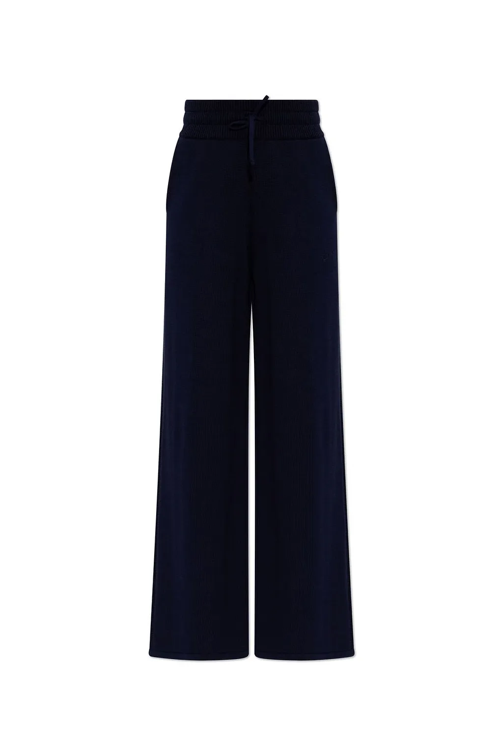 Kenzo Drawstring Wide-Leg Knitted Trousers