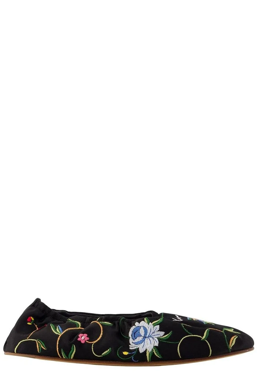 Kenzo Floral Embroidered Ballet Flats