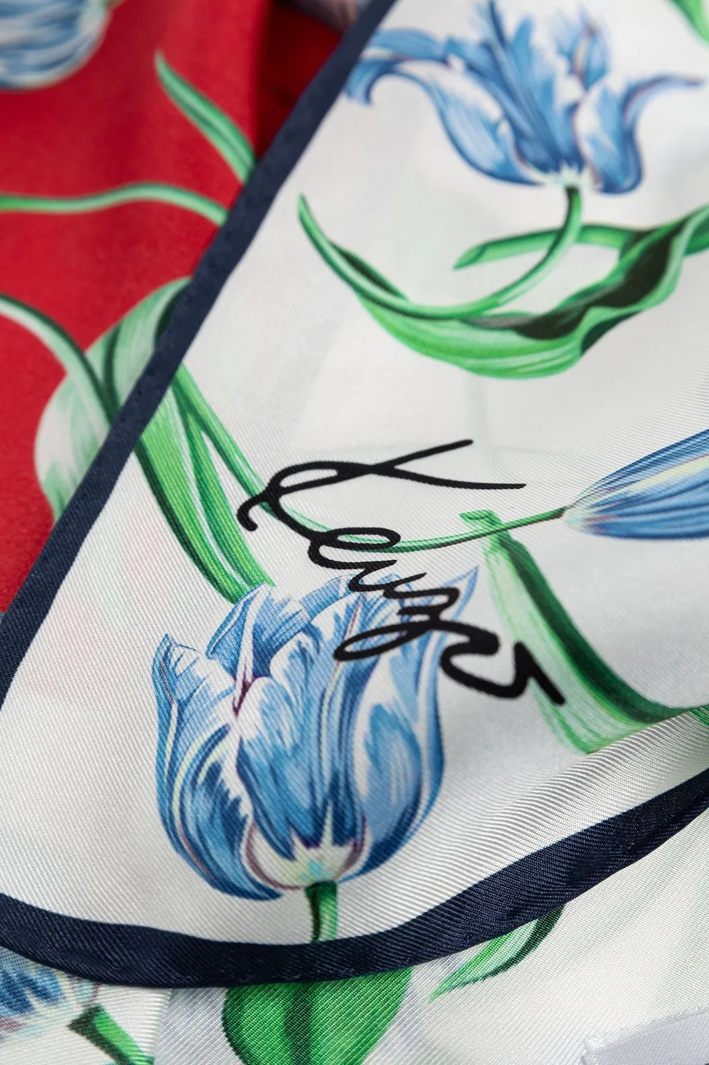 Kenzo Tulip Square Scarf