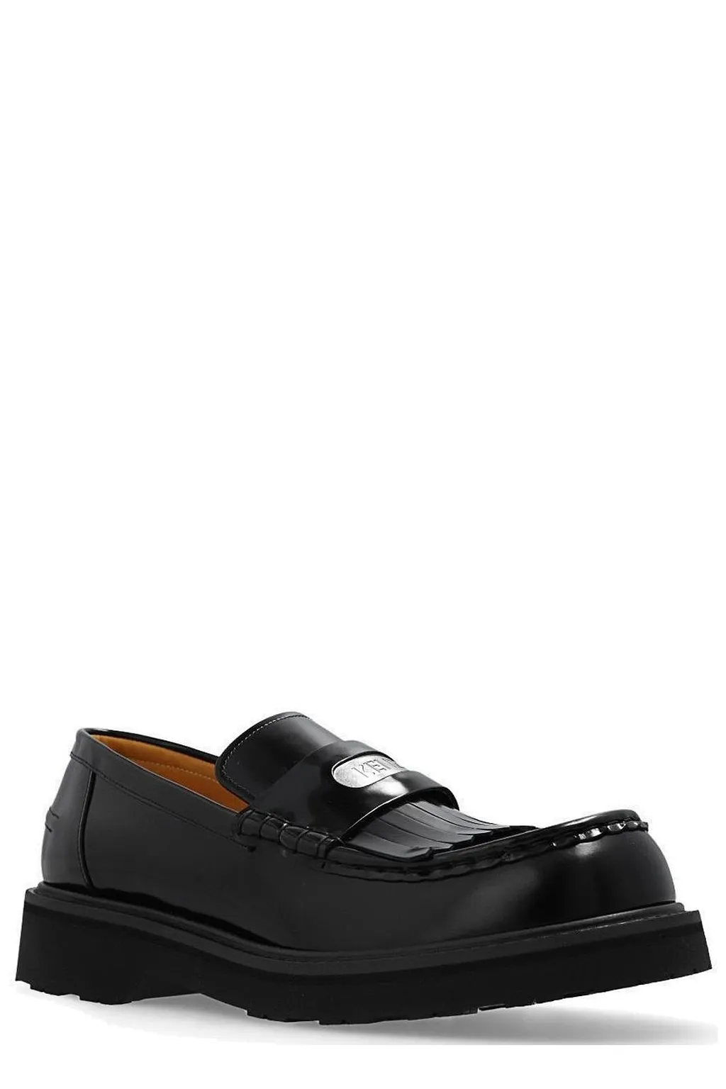 Kenzo Kenzosmile Logo-Plaque Fringed Loafers