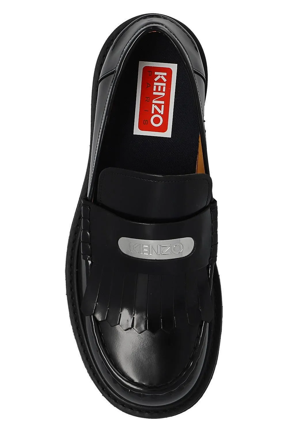Kenzo Kenzosmile Logo-Plaque Fringed Loafers