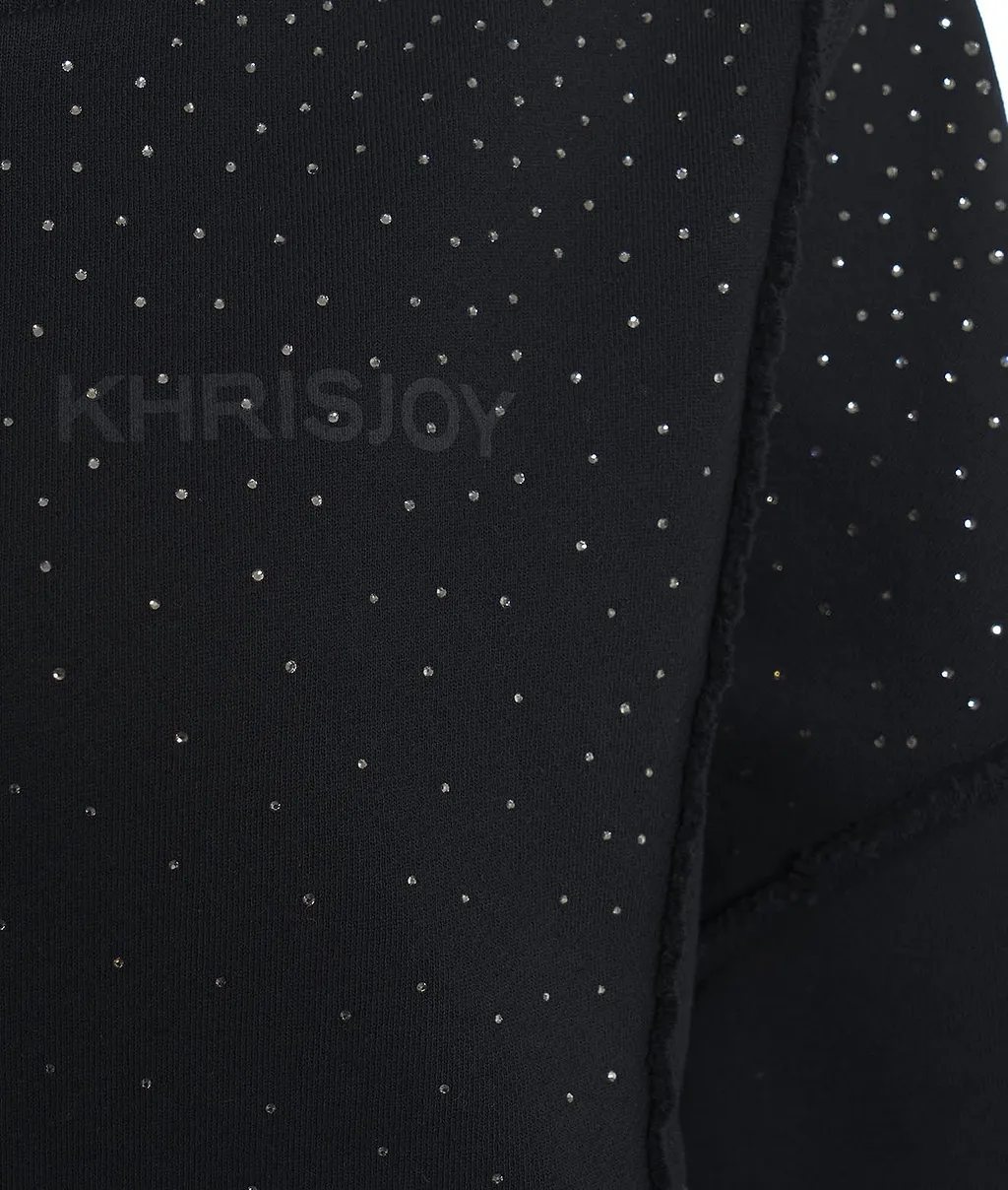 Embellished Cropped Hoodie