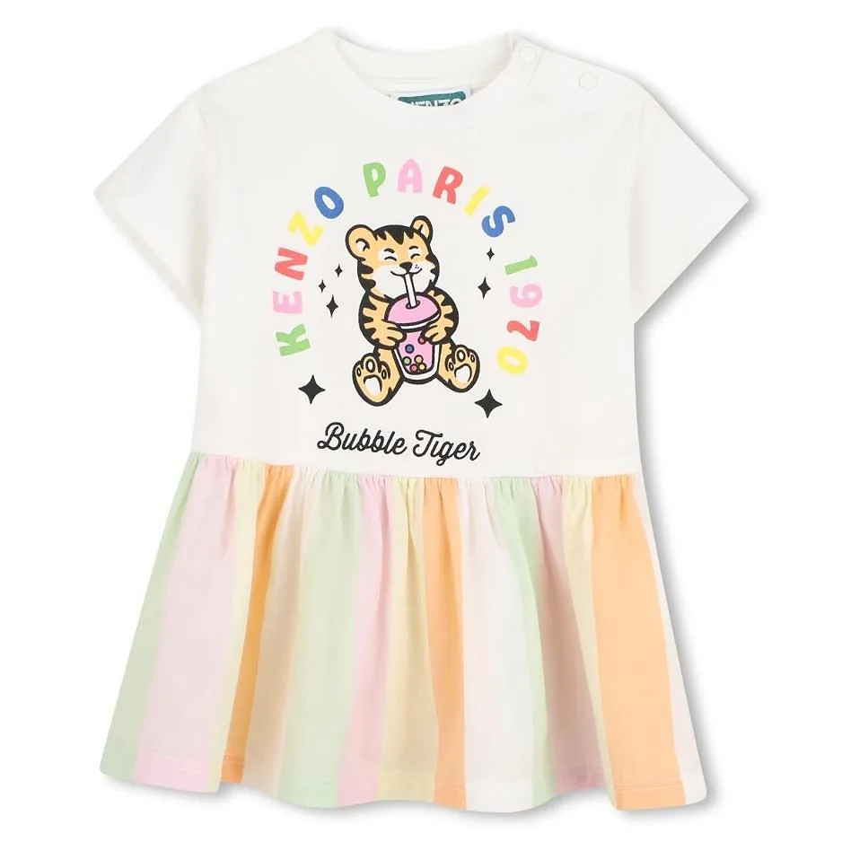 Kenzo Kids Bubble Tiger Crewneck Dress
