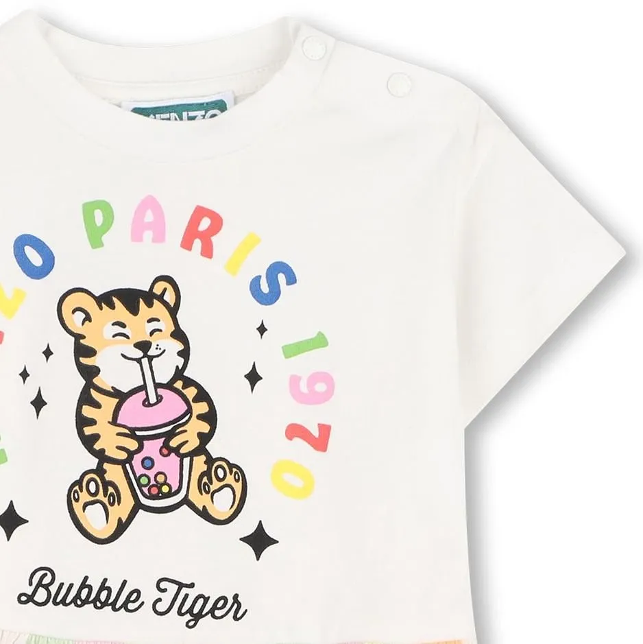 Kenzo Kids Bubble Tiger Crewneck Dress