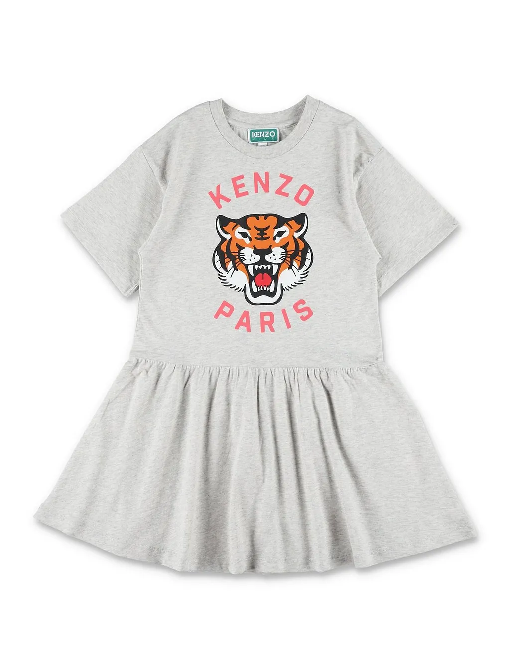 Kenzo Kids Graphic Printed Gathered Dress