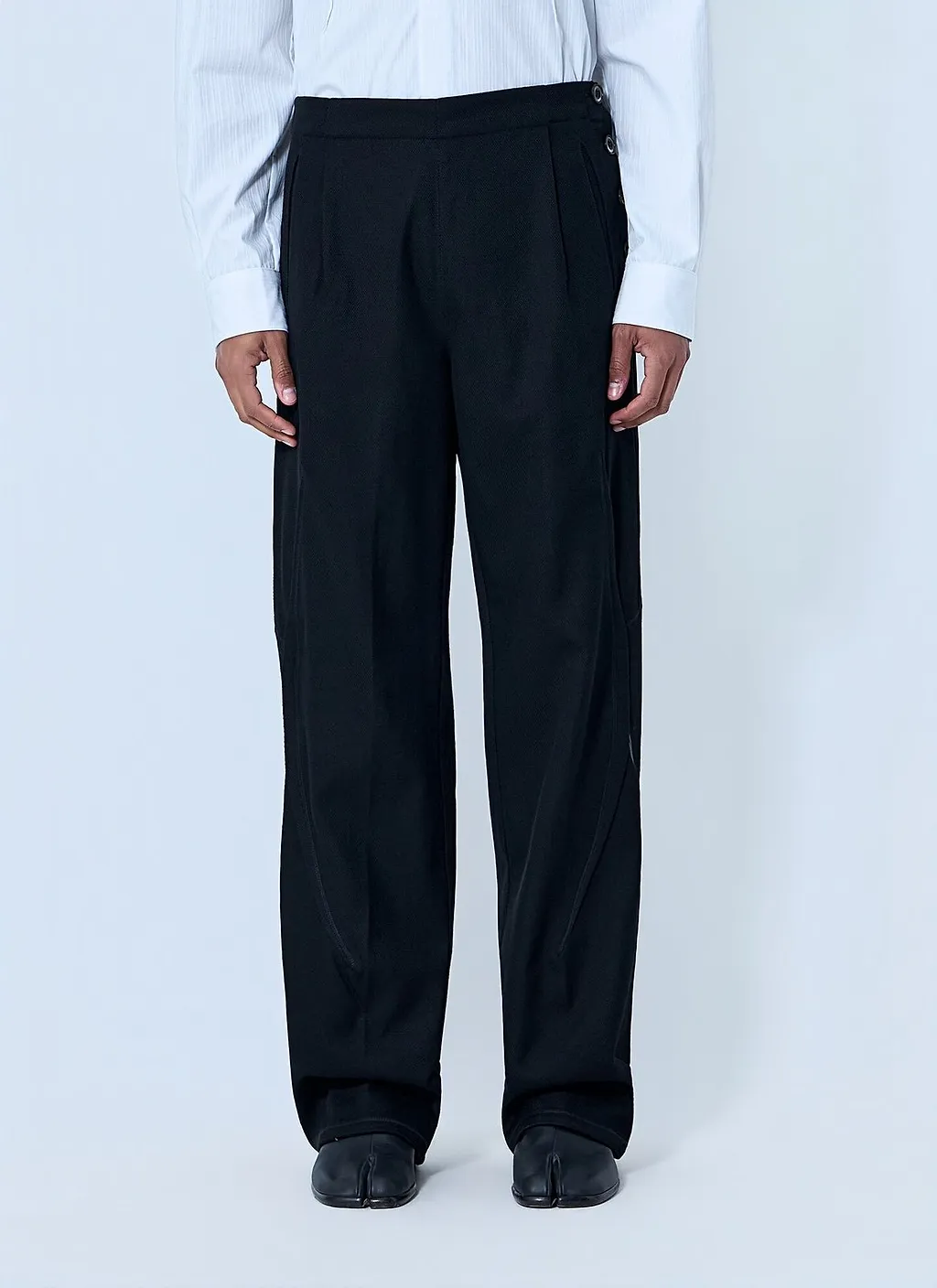 Kiko Kostadinov High-Waisted Pleated Pants