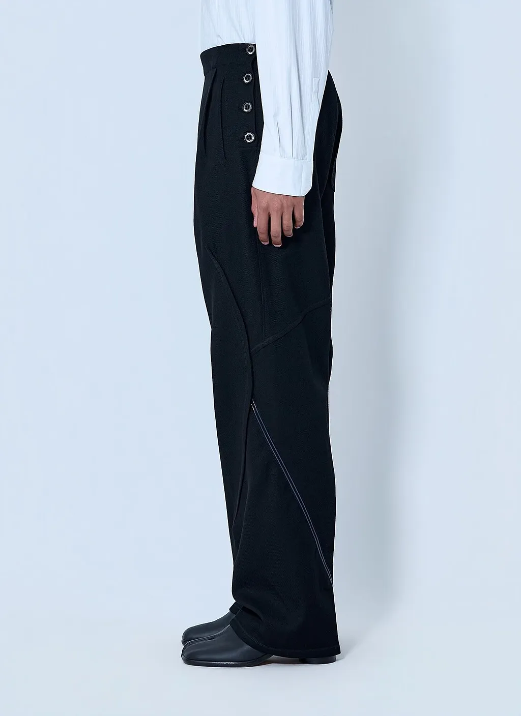 Kiko Kostadinov High-Waisted Pleated Pants