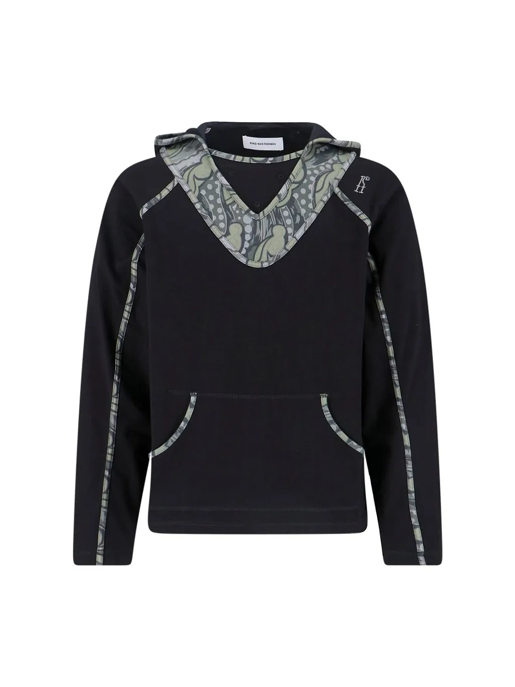 Kiko Kostadinov Pattern Trim Hoodie