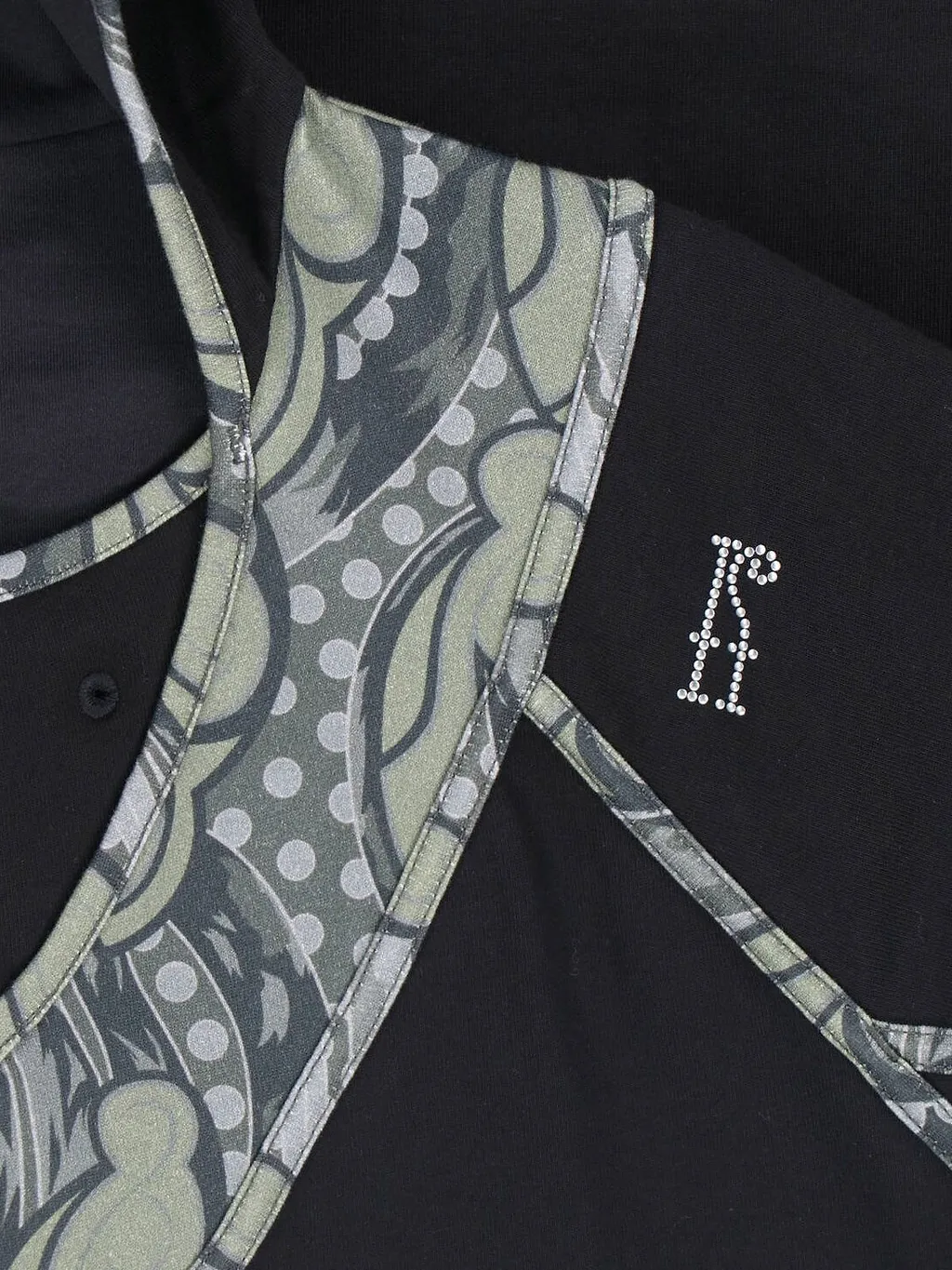 Kiko Kostadinov Pattern Trim Hoodie