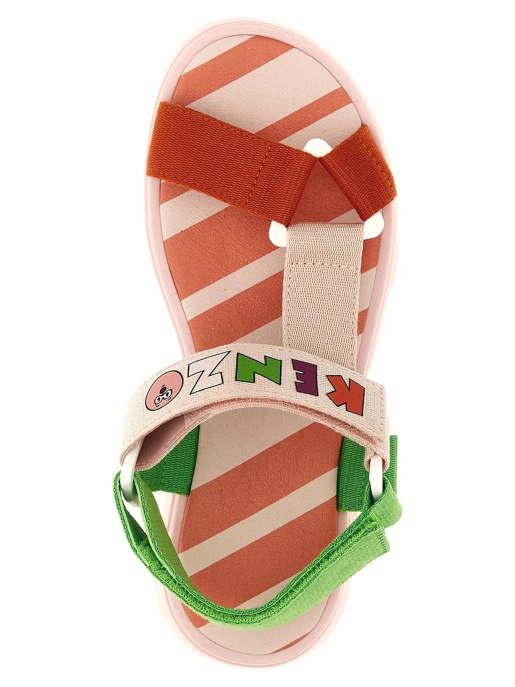 Kenzo Kids Logo-Band Colour-Block Touch Strap Sandals