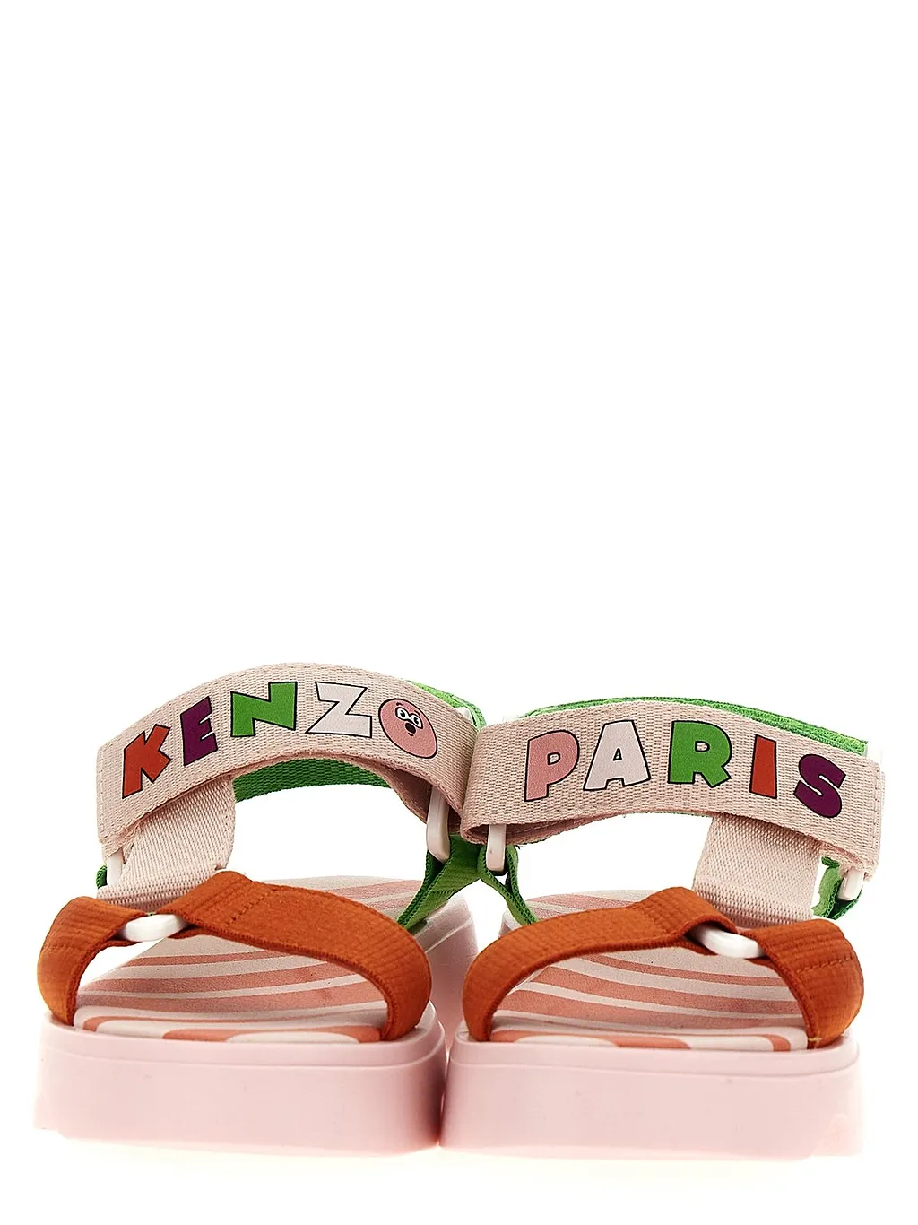 Kenzo Kids Logo-Band Colour-Block Touch Strap Sandals