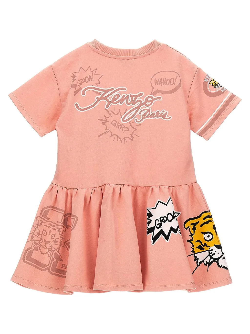 Kenzo Kids Kenzo Club Printed Pleated Mini Dress