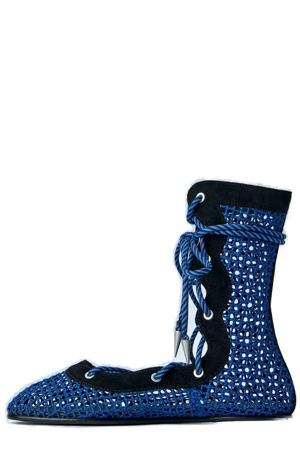 Kiko Kostadinov Reticella Mesh Lace-Up Boots