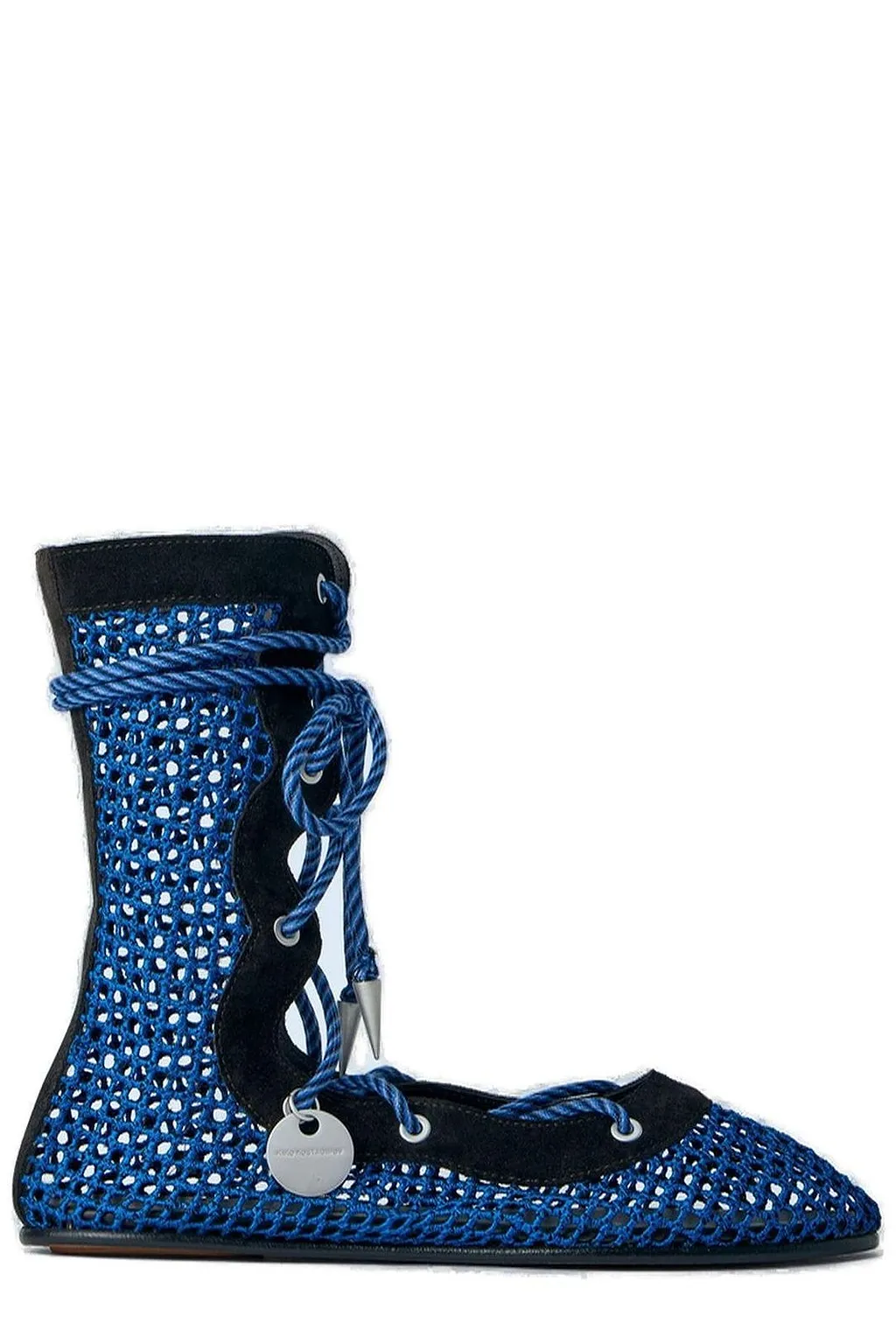 Kiko Kostadinov Reticella Mesh Lace-Up Boots