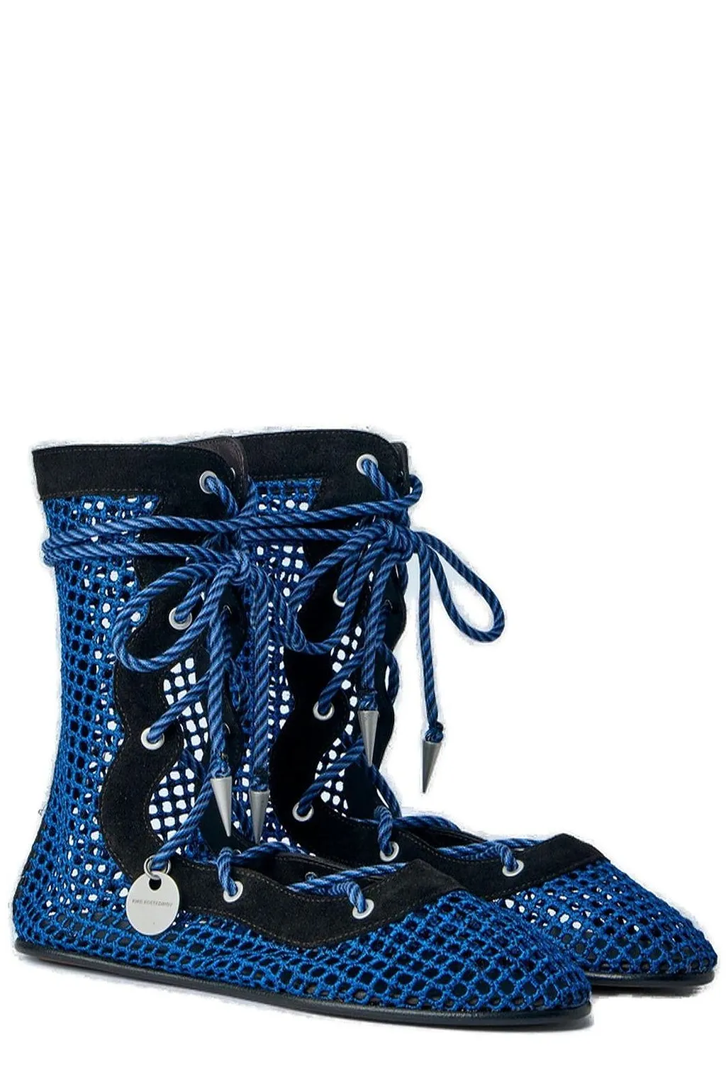 Kiko Kostadinov Reticella Mesh Lace-Up Boots
