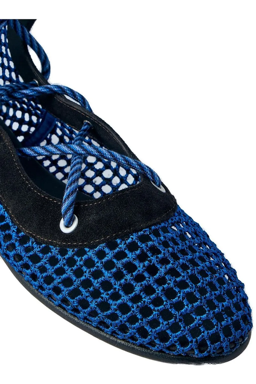 Kiko Kostadinov Reticella Mesh Lace-Up Boots