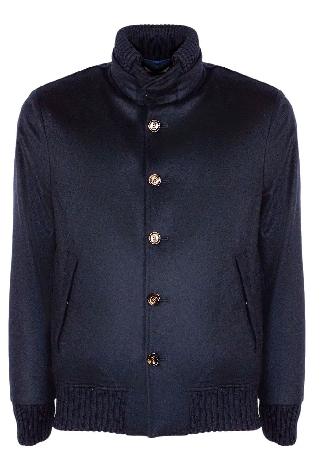 Kired High Neck Buttoned Jacket