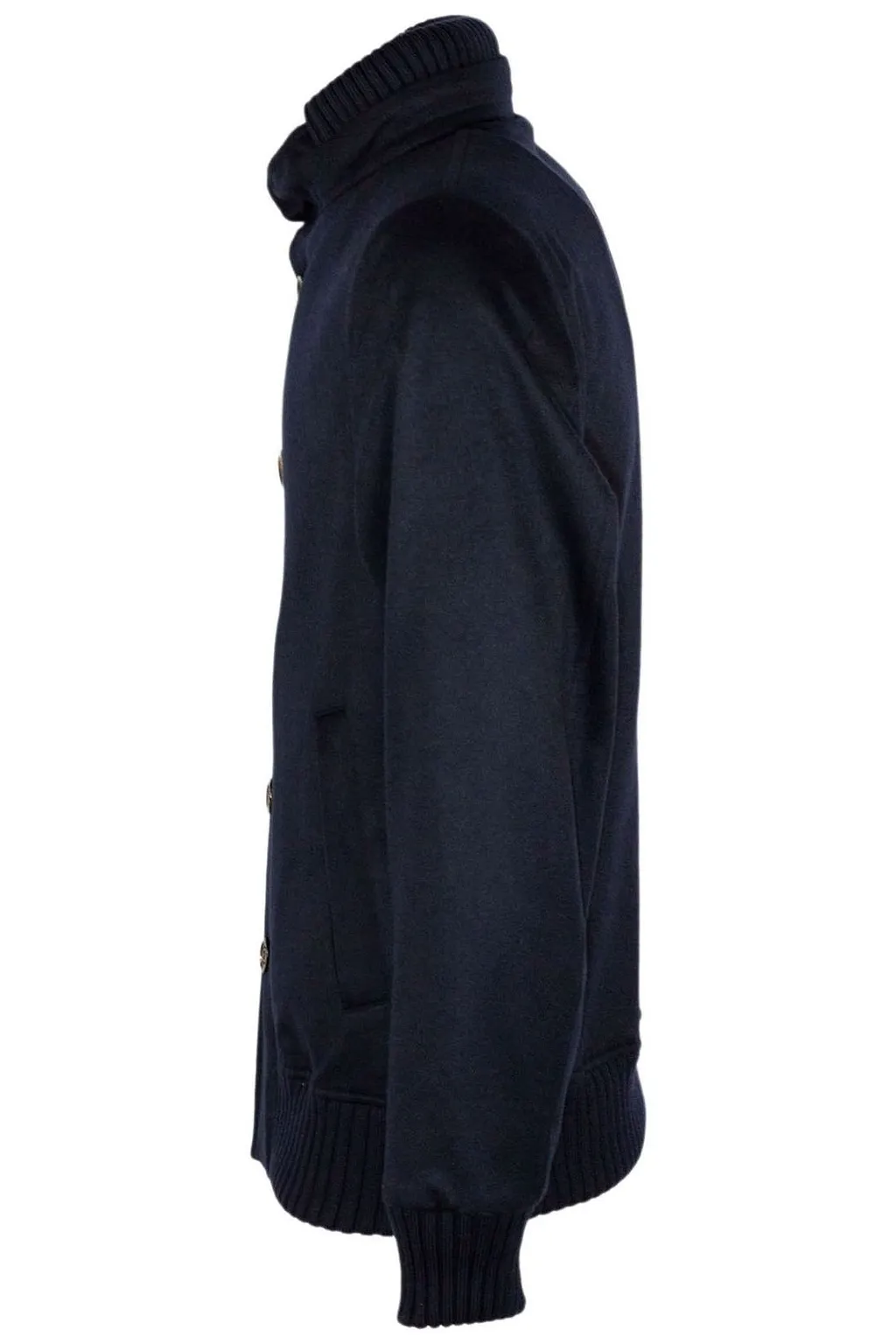 Kired High Neck Buttoned Jacket