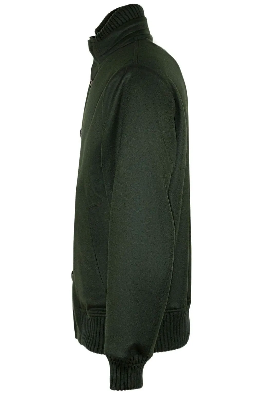 Kired Ribbed Hem High Neck Jacket
