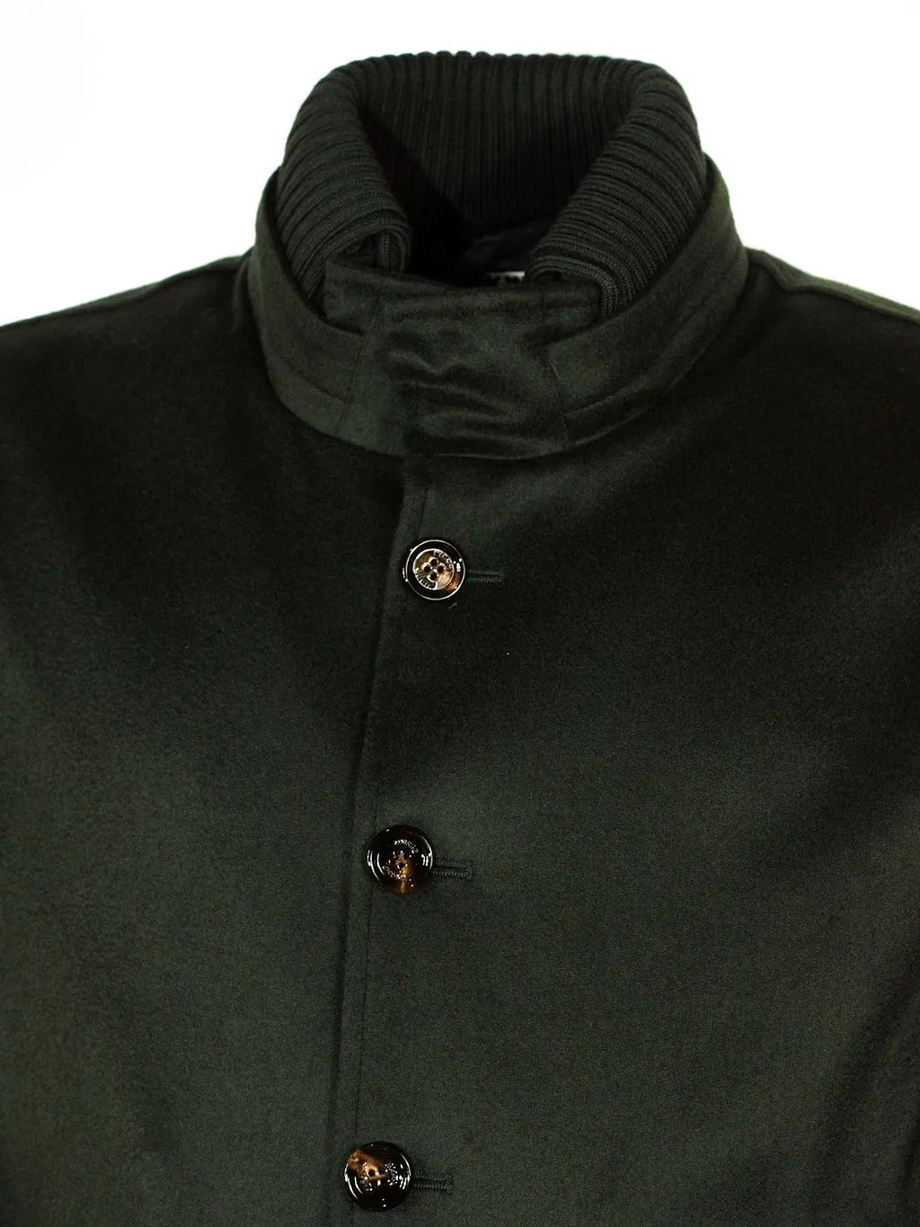 Kired Ribbed Hem High Neck Jacket