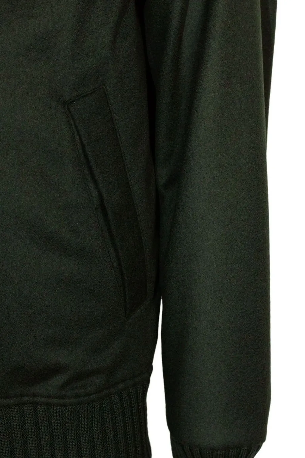 Kired Ribbed Hem High Neck Jacket
