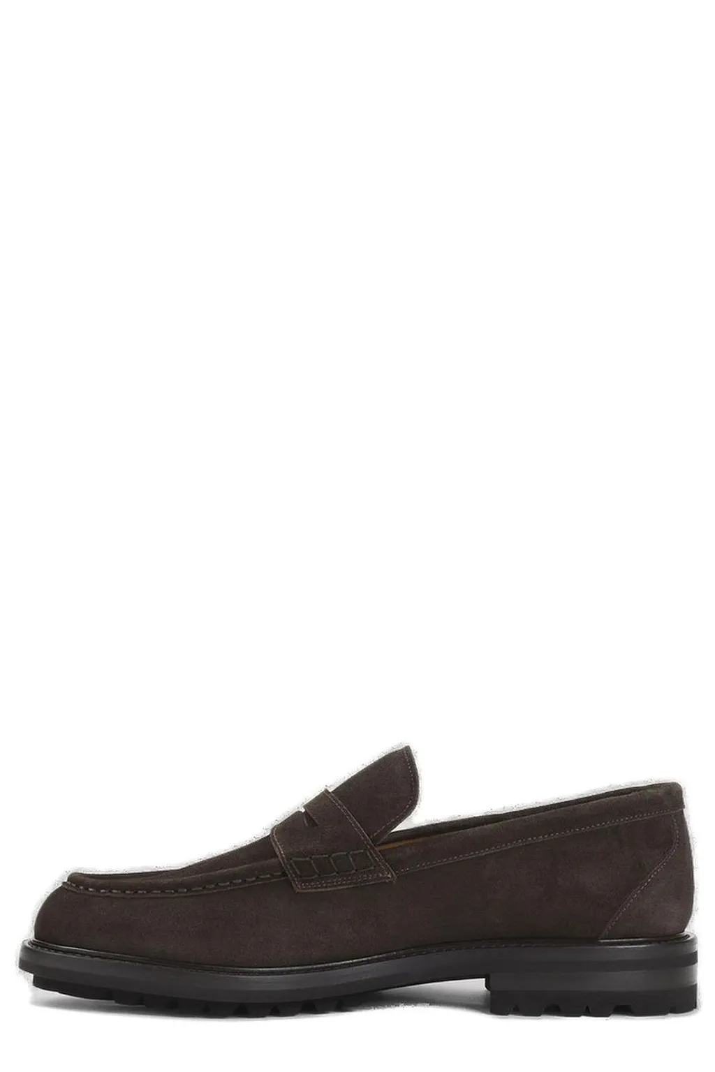 Kiton Almond Toe Slip-On Loafers