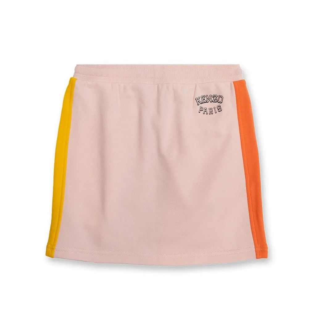 Kenzo Kids Logo Printed Drawstring Skirt
