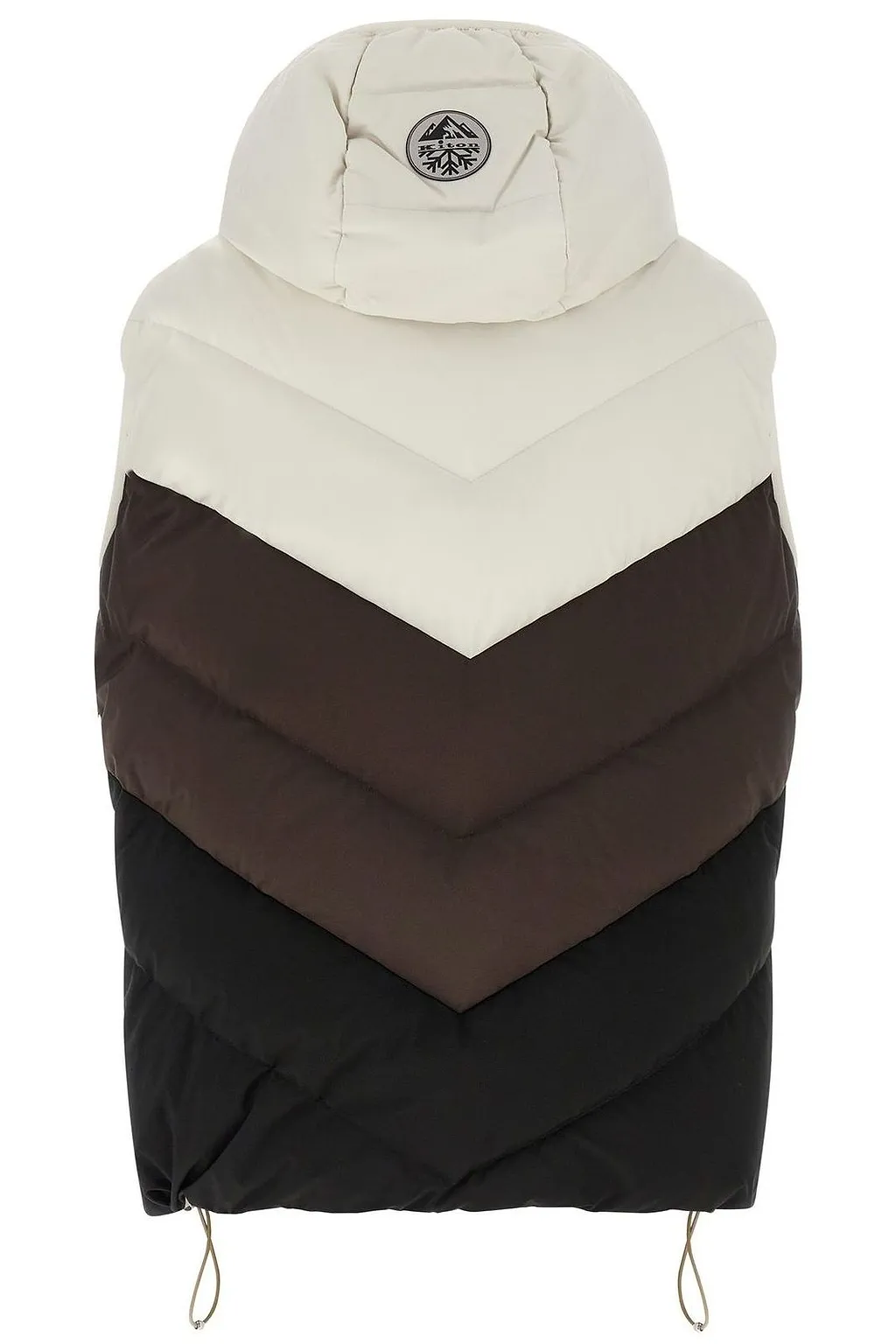 Kiton Chevron Drawstring Hem Padded Gilet