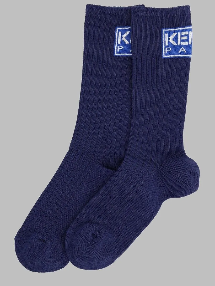 Kenzo Kids Logo Ribbed Socks