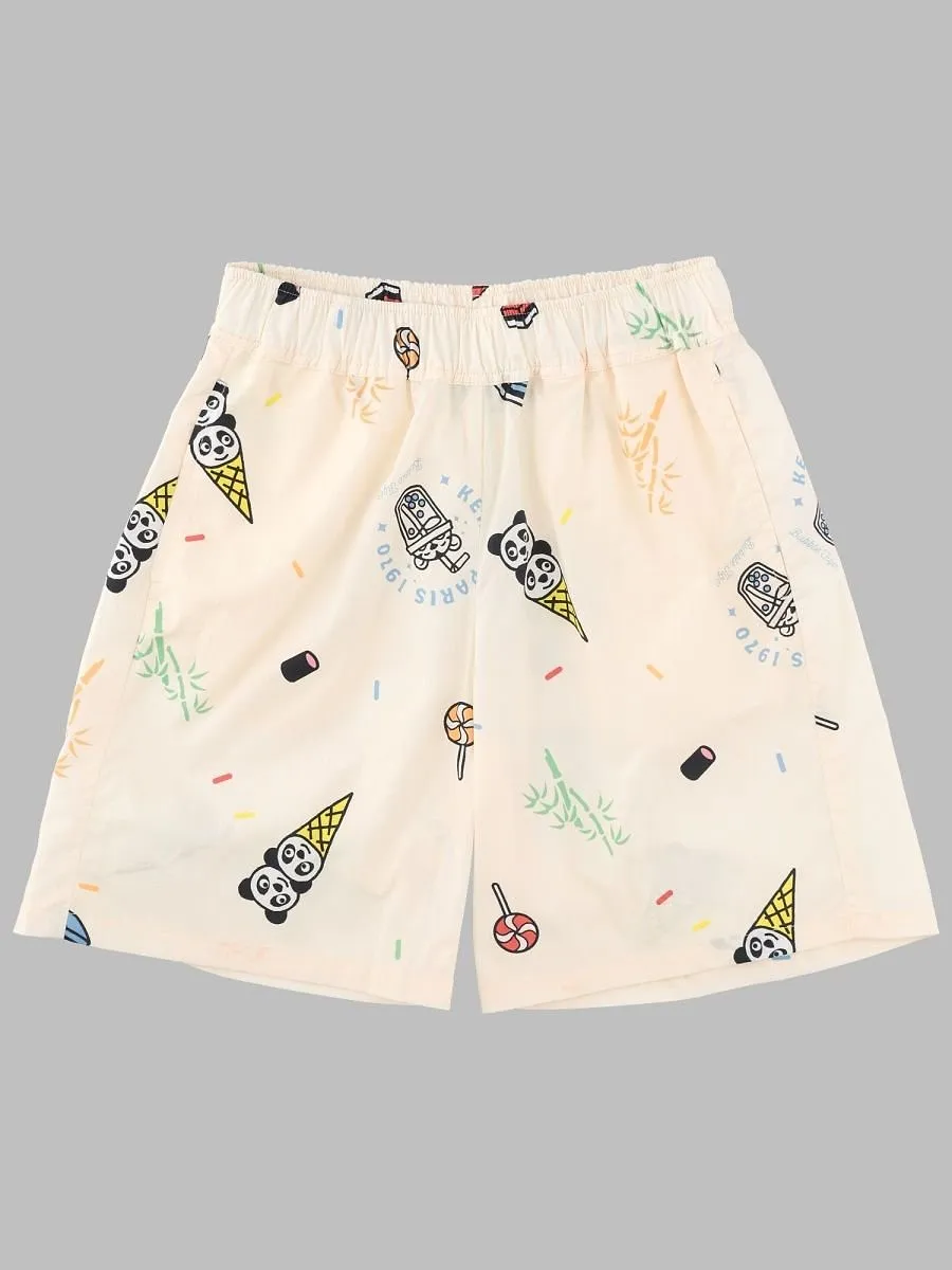 Kenzo Kids Panda Print Shorts