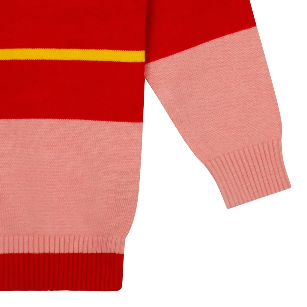 Kenzo Kids Striped Button-Up V-Neck Cardigan