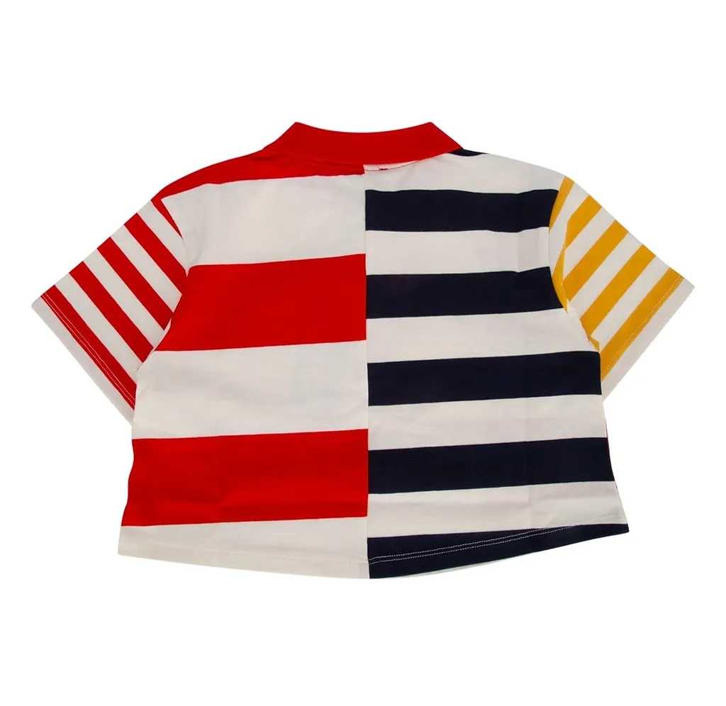 Kenzo Kids Striped Straight Hem Polo Shirt