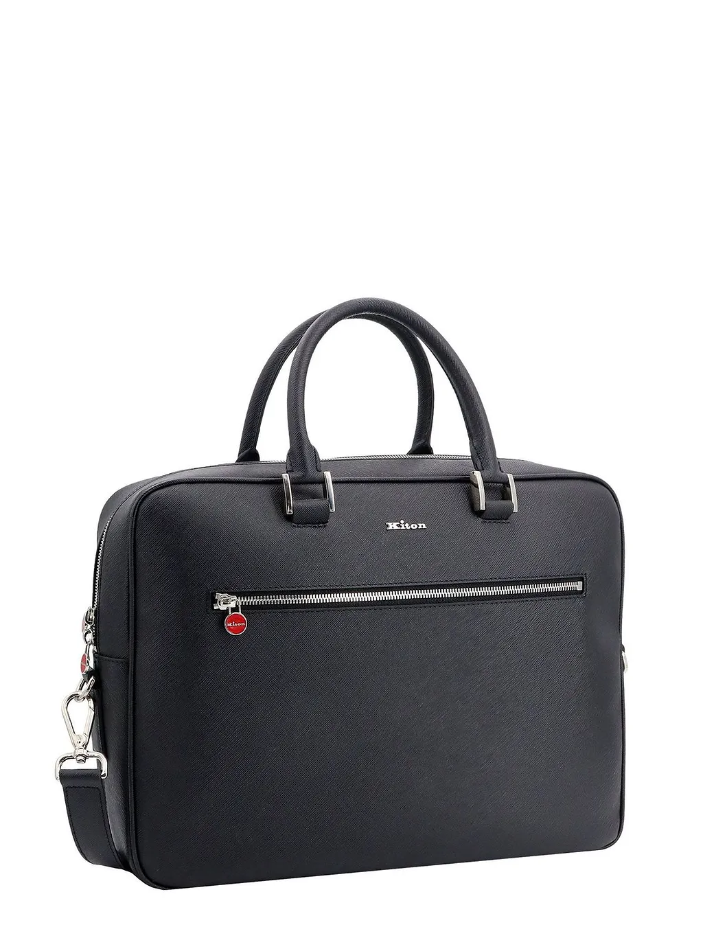 Kiton Ciro Paone Zip Laptop Bag